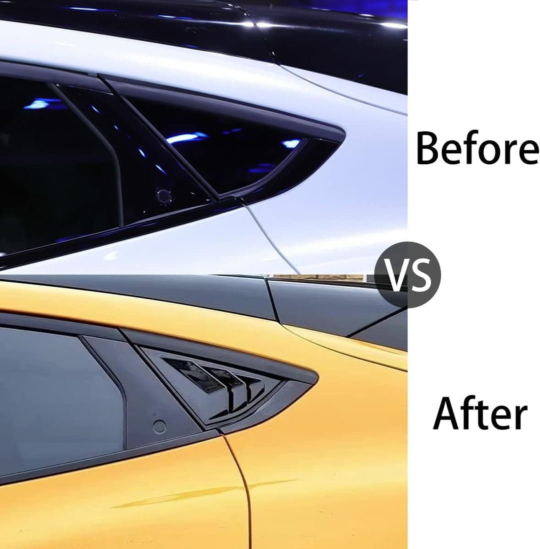 AOSK für Mustang Mach E Viertel Seitenfenster Schaufel Lamellen Abdeckung Fenster Visier Abdeckung A