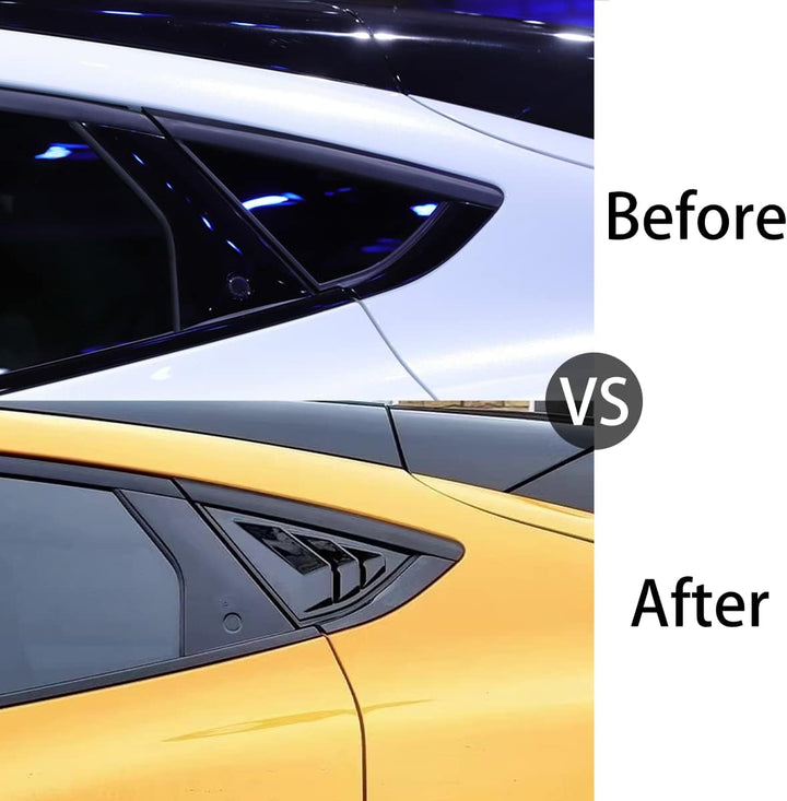 AOSK für Mustang Mach E Viertel Seitenfenster Schaufel Lamellen Abdeckung Fenster Visier Abdeckung A