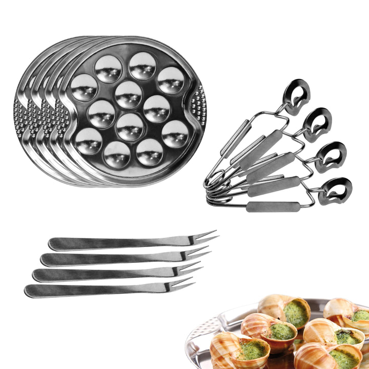 COOK CONCEPT Schnecken-Dienstprogramm, Silber, One Size, Einheitsgrösse, KU6097