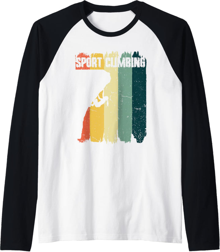 Klettern Sport Retro Vintage Bergsteiger Raglan