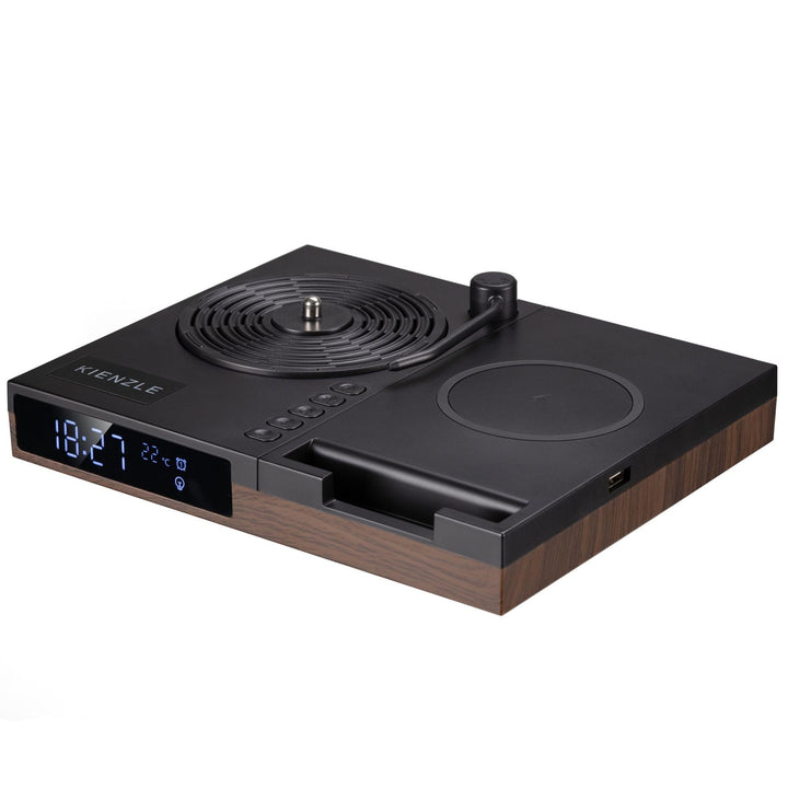 Kienzle Retro Wecker mit Bluetooth Lautsprecher und 15 W Ladepad