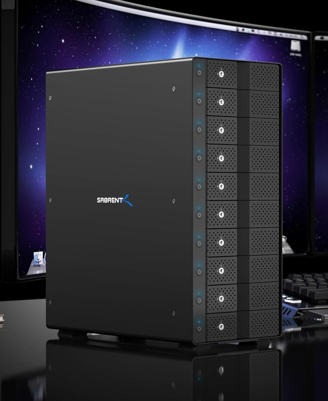 SABRENT 10 Bay USB C SSD HDD 3,5 Zoll Docking Station, festplatten gehäuse, USB 3.2 Gen2 offline Klo