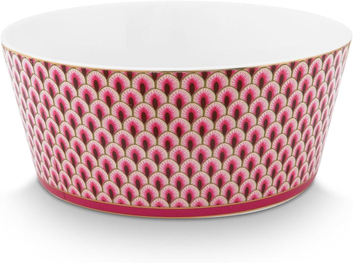 Pip Studio Flower Festival Oriental Geschenkset Schalen und Essstäbchen Dark pink 15cm