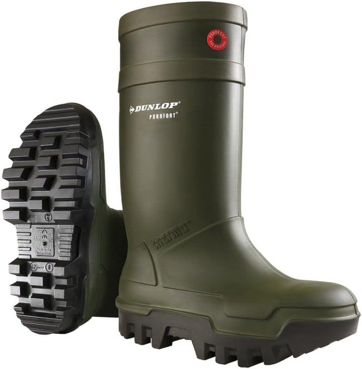 Dunlop Sicherheitsstiefel Purofort Thermo+ weiss S5 38 EU Grün, 38 EU Grün