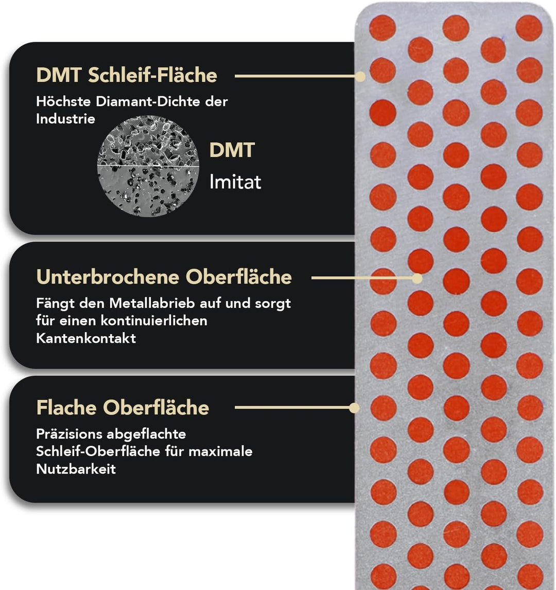 DMT Deluxe Aligner-Kit, 3 Schleifsteine mit Diamanten/1 Schärfer für gezahnte Klingen, 1 Stück, ADEL