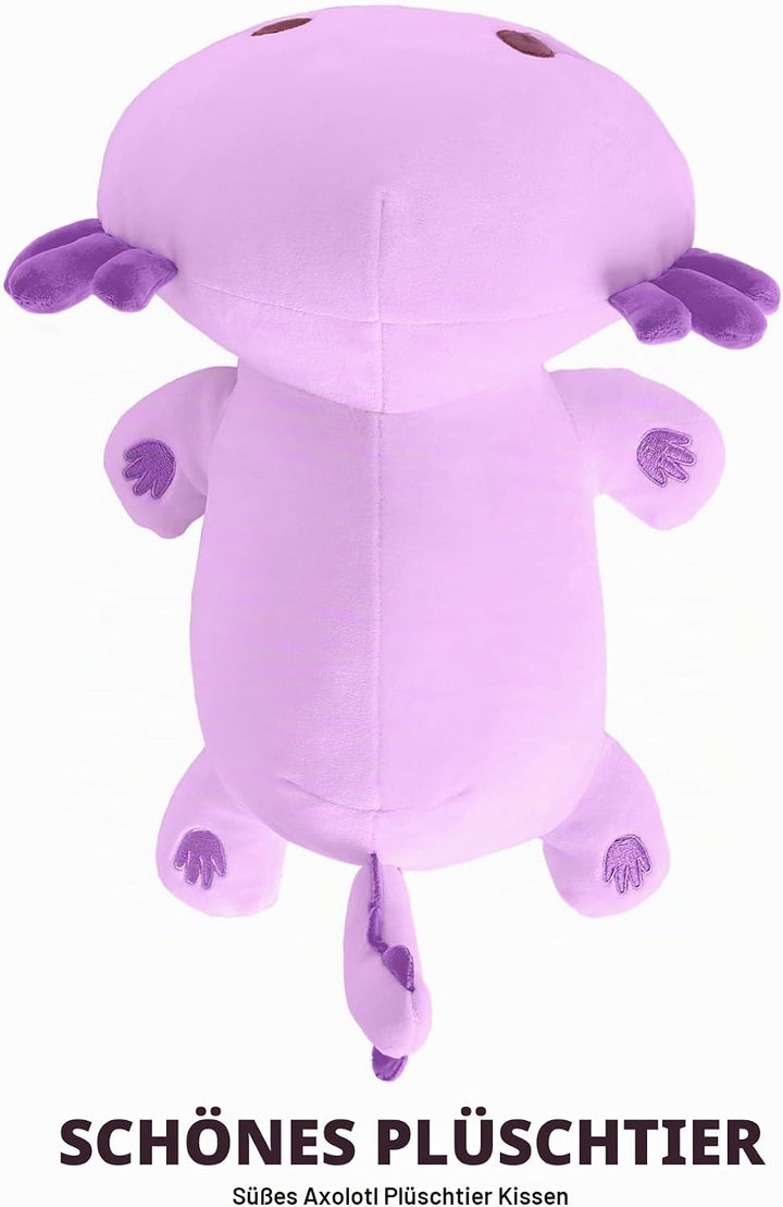 shownicer Plüschtier Axolotl Stofftier Kawaii Salamander Plüsch, Axolotl Kuscheltier Plüschkissen Sp