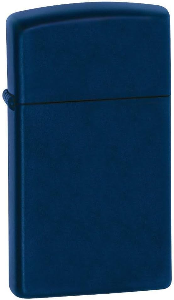 Zippo Mattes Taschenfeuerzeug Schmal Navy, Schmal Navy