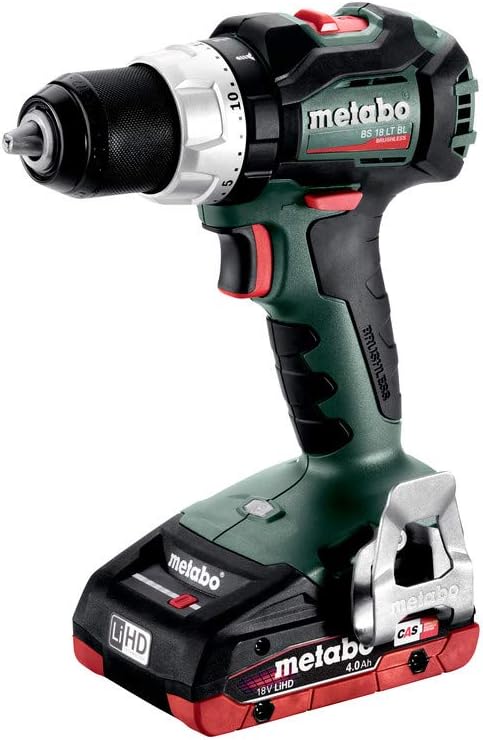 Metabo Akku-Bohrschrauber BS 18 LT BL (602325800) Kunststoffkoffer 18V 2x4Ah LiHD + ASC 55, Farbe, S
