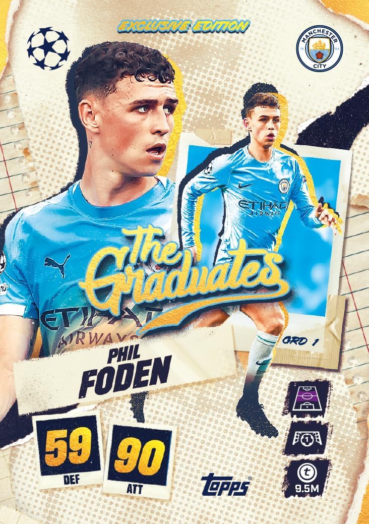 Topps UCC Match Attax 2025/26 - Full Box - Enthält 32 Päckchen mit 4 speziellen Einsteckkarten pro P