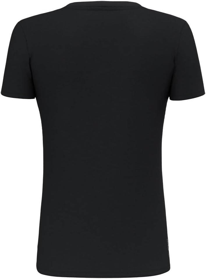 Salewa Unisex Pure Eagle Frame Dry T-Shirt Women Sporty (1er Pack) S Black Out Melange, S Black Out