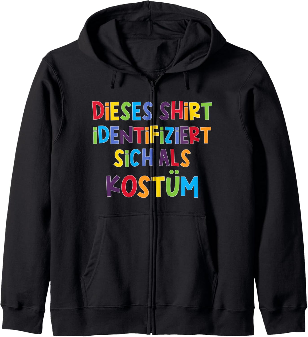 Shirt Identifiziert Sich Als Kostüm, Karneval & Fasching Kapuzenjacke
