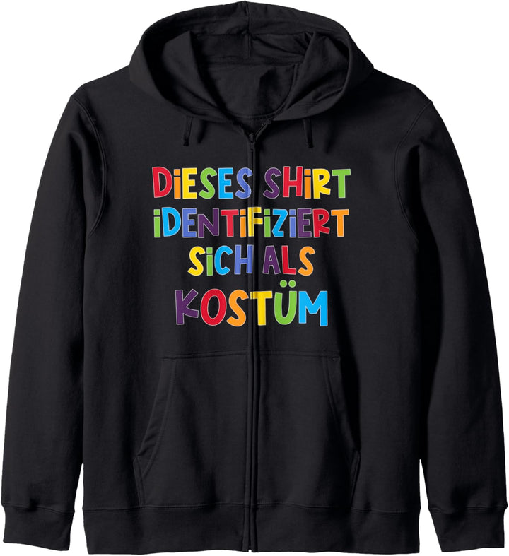 Shirt Identifiziert Sich Als Kostüm, Karneval & Fasching Kapuzenjacke