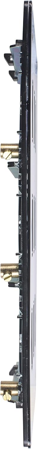 Schneider Electric GUG09GBN Ultimate flache Platte, Blende für 9 Schalter, mit Einbaurahmen, Schwarz