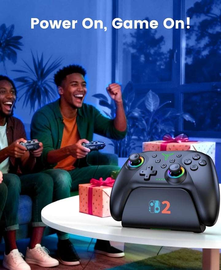 Switch 2 Controller für Switch/OLED/Lite,RGB Lichteffekte Programmierung Pro Controller Wireless mit
