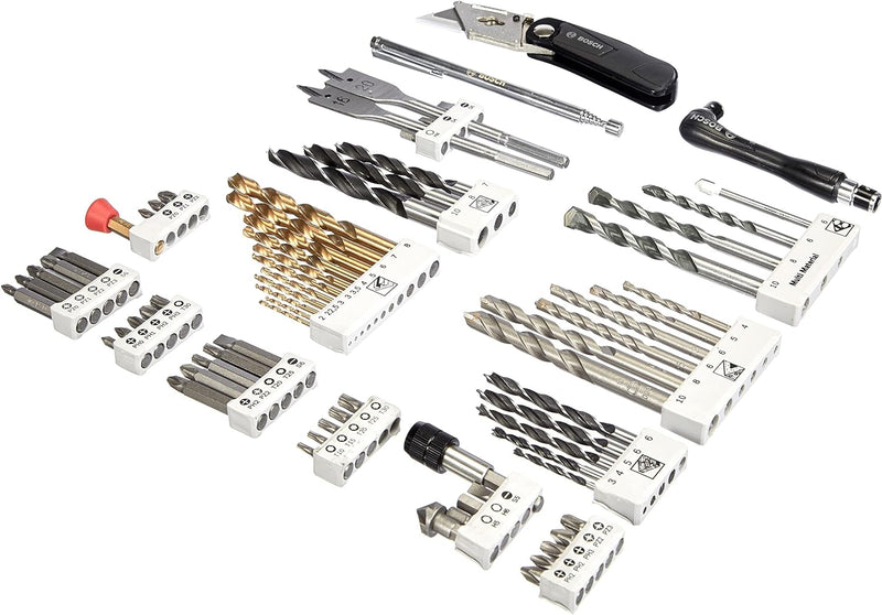 Bosch 76tlg. X-Line Titanium Bohrer- und Schrauberbit-Set (für Holz, Stein und Metall, inkl. Schneid