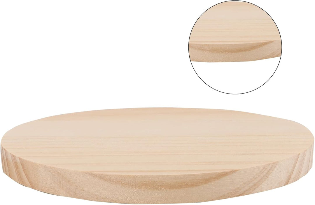 8 Stücke 15CM Runde Holzscheiben,Unvollendet Poliert Kiefernholz,Dicke 1.2CM Runde Holzscheiben Male