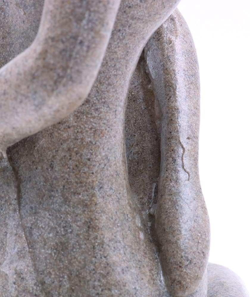 ANCLLO Statuen Skulptur Figuren Statuetten Kreative Harz Seitlich Gebet Yoga Mädchen Charakter Figur