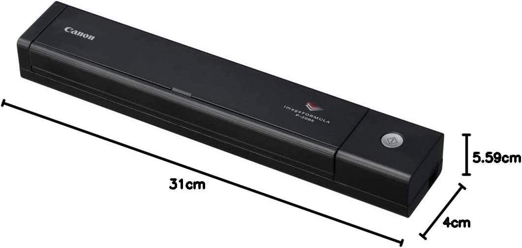 Canon P-208II - imageFORMULA Mobiler Dokumentenscanner (Duplex DIN-A4 Einzug, Farbe, 600dpi, 8 Seite