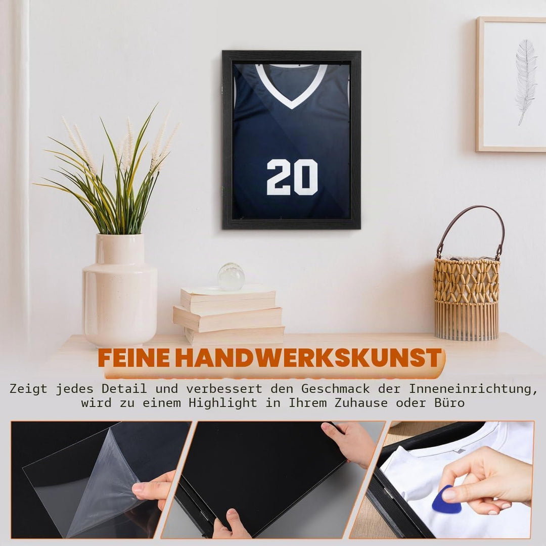 Didiseaon Trikot Bilderrahmen: Trikotrahmen für Sporttrikots und Erinnerungsstücke aus Fussball und