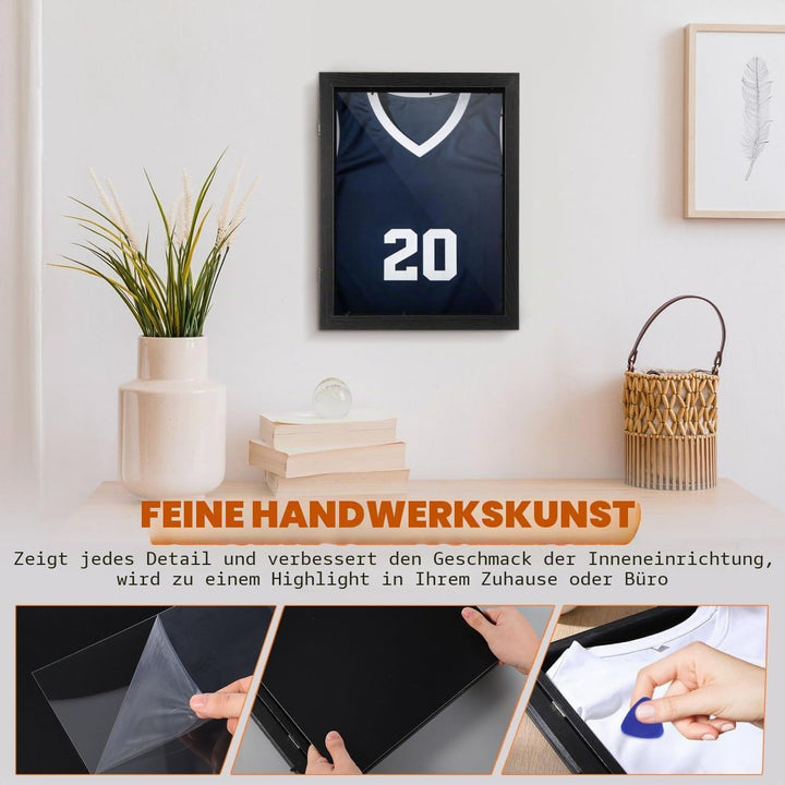 Didiseaon Trikot Bilderrahmen: Trikotrahmen für Sporttrikots und Erinnerungsstücke aus Fussball und