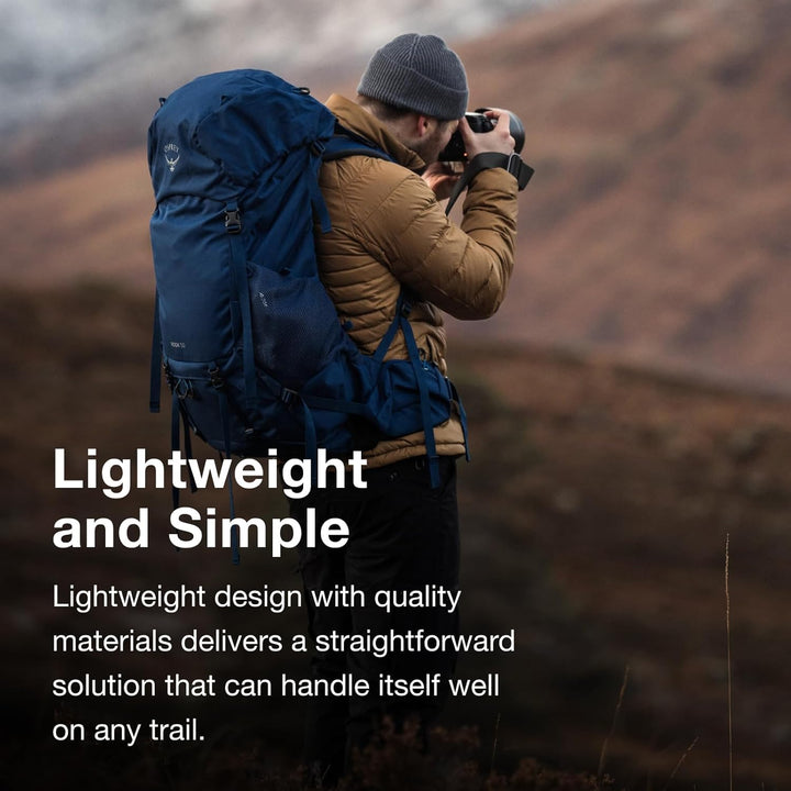 Osprey Rook Herren Rucksack O/S - Fassungsvermögen 50L Astology Blue/Blue Flame, O/S - Fassungsvermö