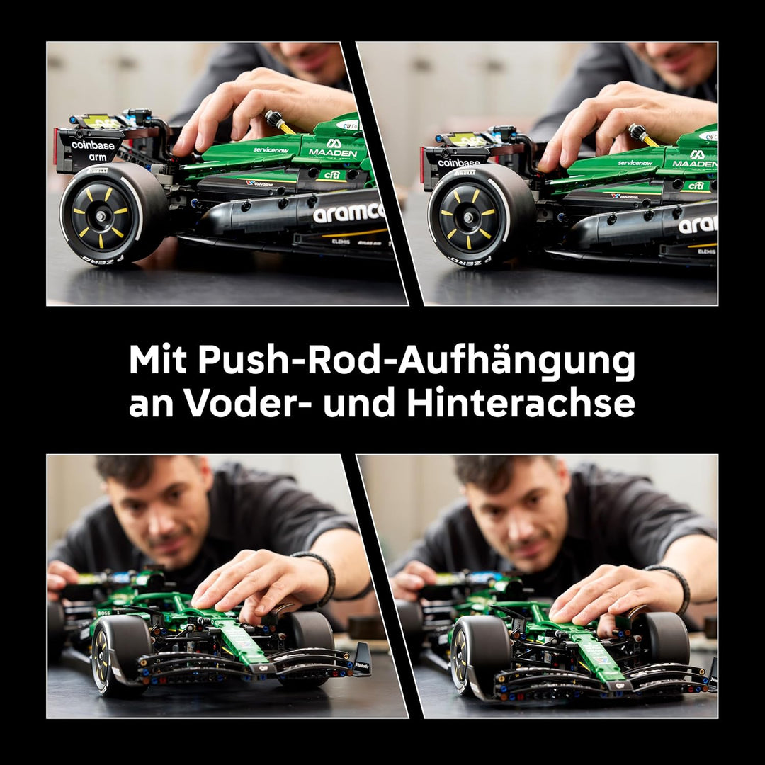 LEGO Technic Aston Martin Aramco AMR25 Formel 1 Rennwagen - Modellbau für Erwachsene - Rennauto mit