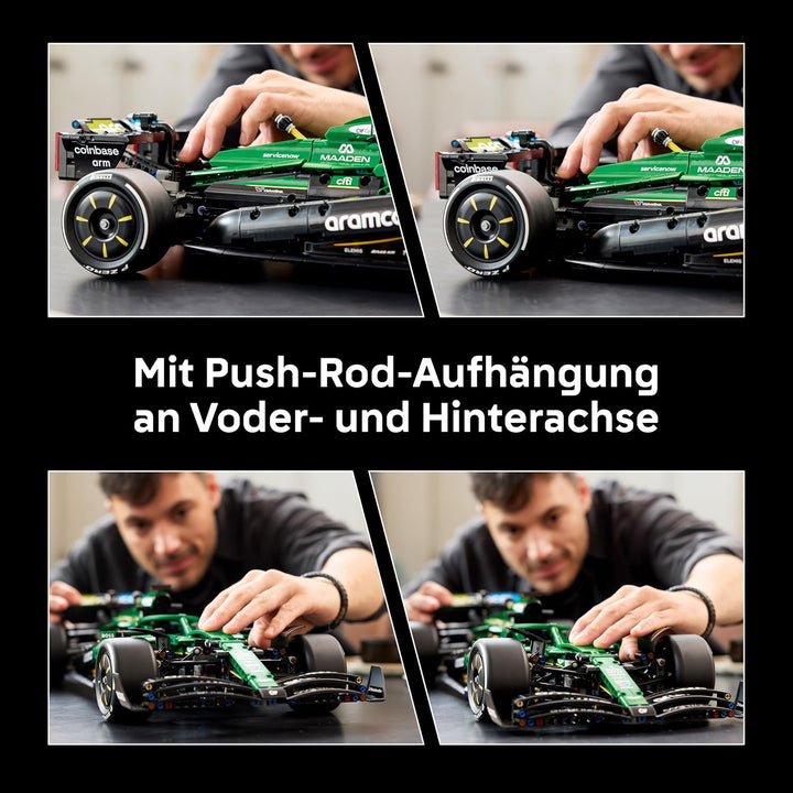 LEGO Technic Aston Martin Aramco AMR25 Formel 1 Rennwagen - Modellbau für Erwachsene - Rennauto mit