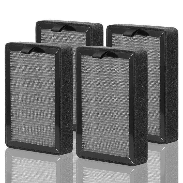(4 Stück) Luftreiniger-Filter Ersatz kompatibel für LEVOIT LV-H128/PUURVSAS (HM669A) / ROVACS (RV60)