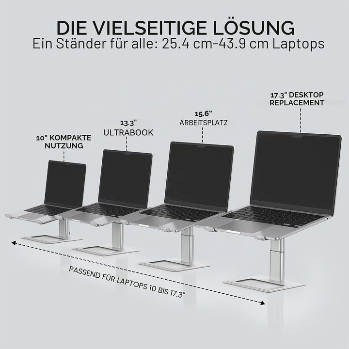 SOUNDANCE Verstellbarer Laptop-Ständer für Schreibtisch, Computerständer, ergonomischer Laptop-Halte