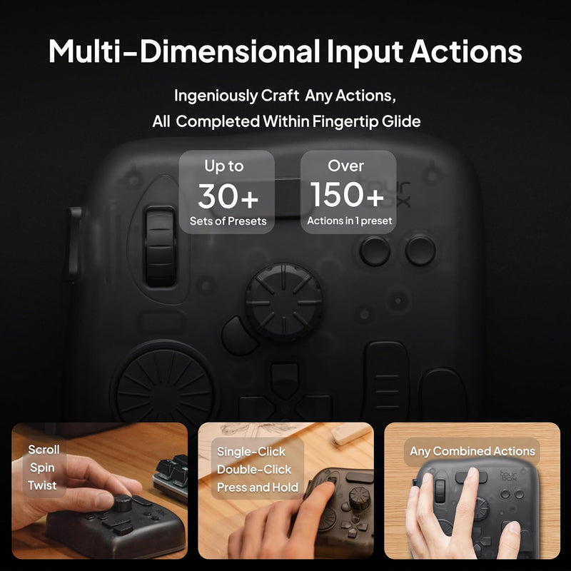 TourBox Elite, Bluetooth Editing Controller für Foto- & Videobearbeitung, Ilustration, Videoschnitt