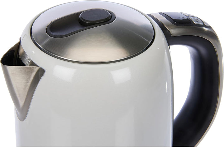 Riviera & Bar Wasserkocher mit variabler Temperatur 1,7 l 2200 W Perlweiss, Perlweiss