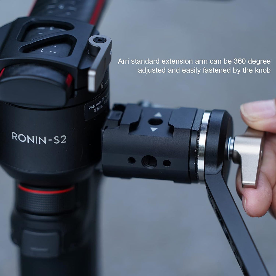 Tilta Right Side NATO Rail to Rosette Adapter Kompatibel mit DJI RS 2/RS 3 Pro/RSC 2/RS 3 TGA-NRA-R