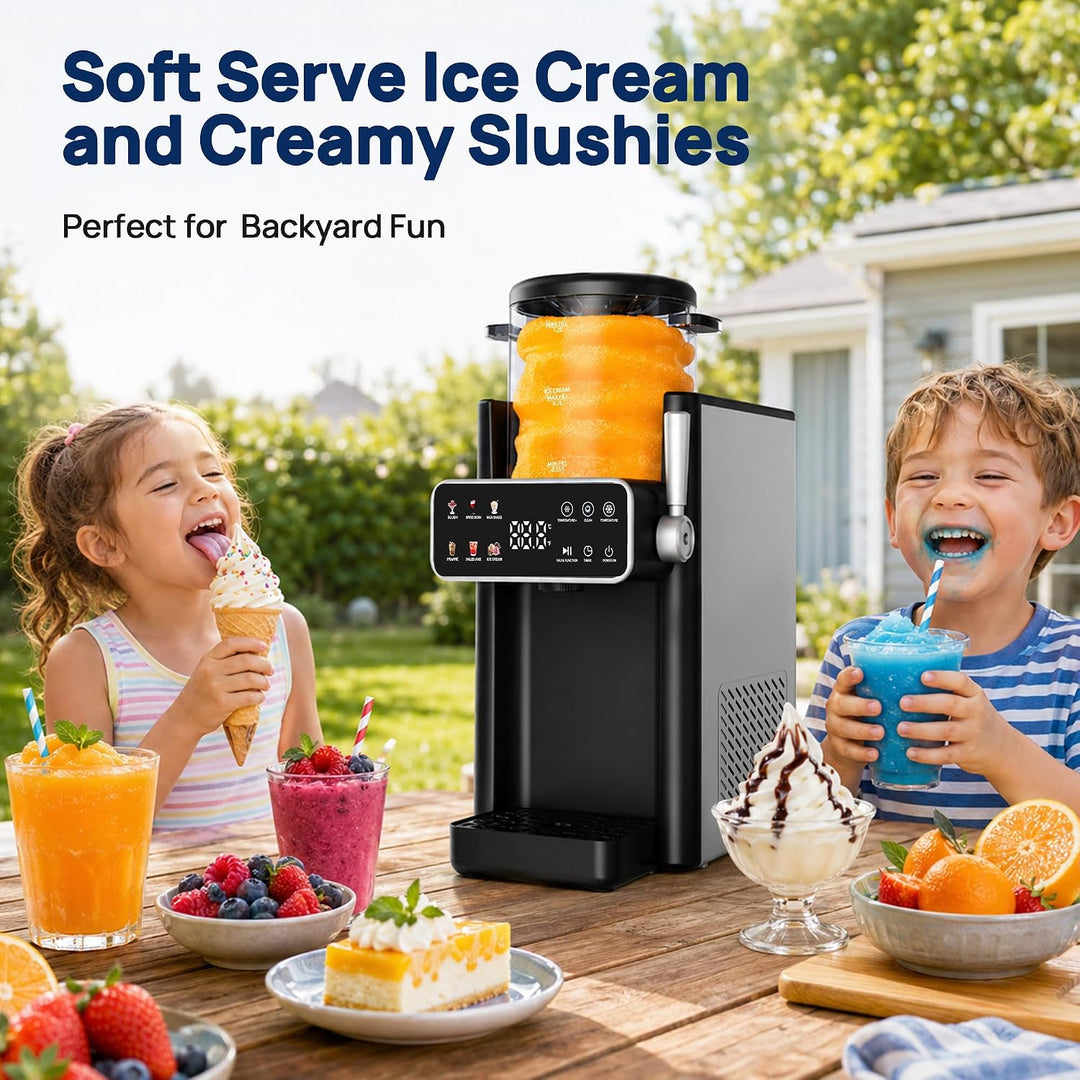 Slush Maschine, Slushie maschine mit 12-Stunden-Vorwahltimer für Heimgebrauch Slush, Frappé, Milchsh