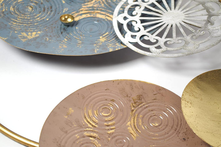 Kobolo Wanddeko Metallbild 3D - Pastell - aus Metall in Pastellfarben