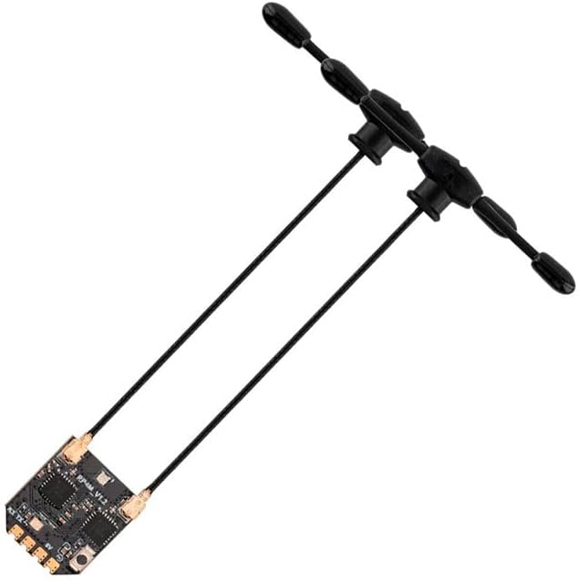 Radiomaster ELRS-Empfänger RP4TD-M 2,4 GHz ExpressLRS Nano Empfänger mit 79 mm UFL-T-Doppelantenne f