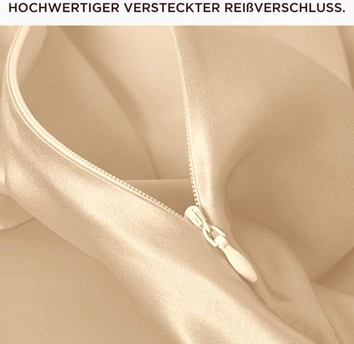 THXSILK 22 Momme Seide Kissenbezug - 100% Seide Kopfkissenbezug Sofakissenbezug - Anti milben Reissv