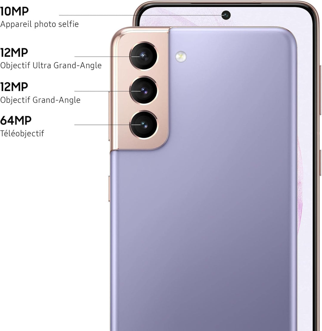 Samsung Galaxy S21 5G Smartphone 128GB Phantom Violet Android 11.0 G991B Violet 128 GB, Violet 128 G