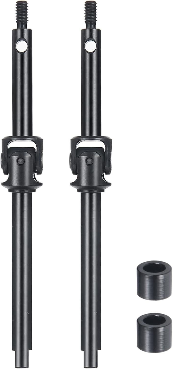 Runup Vordere Stahl Lenkung CVD Drive Shafts Set für 1/24 Axial SCX24 C10 JLU Bronco Gladiator Riege