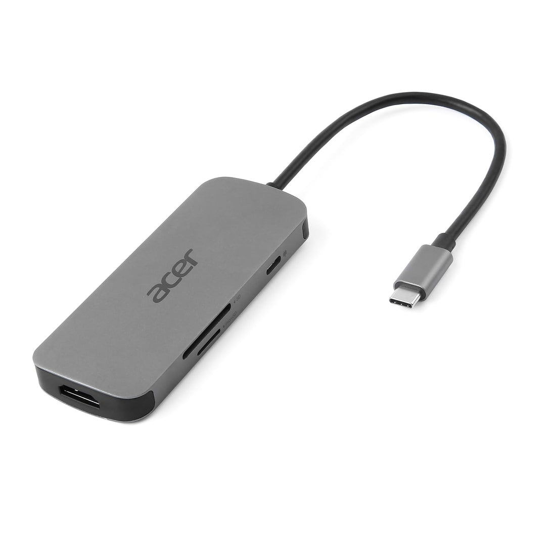 Acer 7-in-1 Mini Dock (USB Type-C zu 1xUSB Type-C (w PD), 3xUSB 3.0, 1xHDMI, 1xSD Card Reader, 1xMic