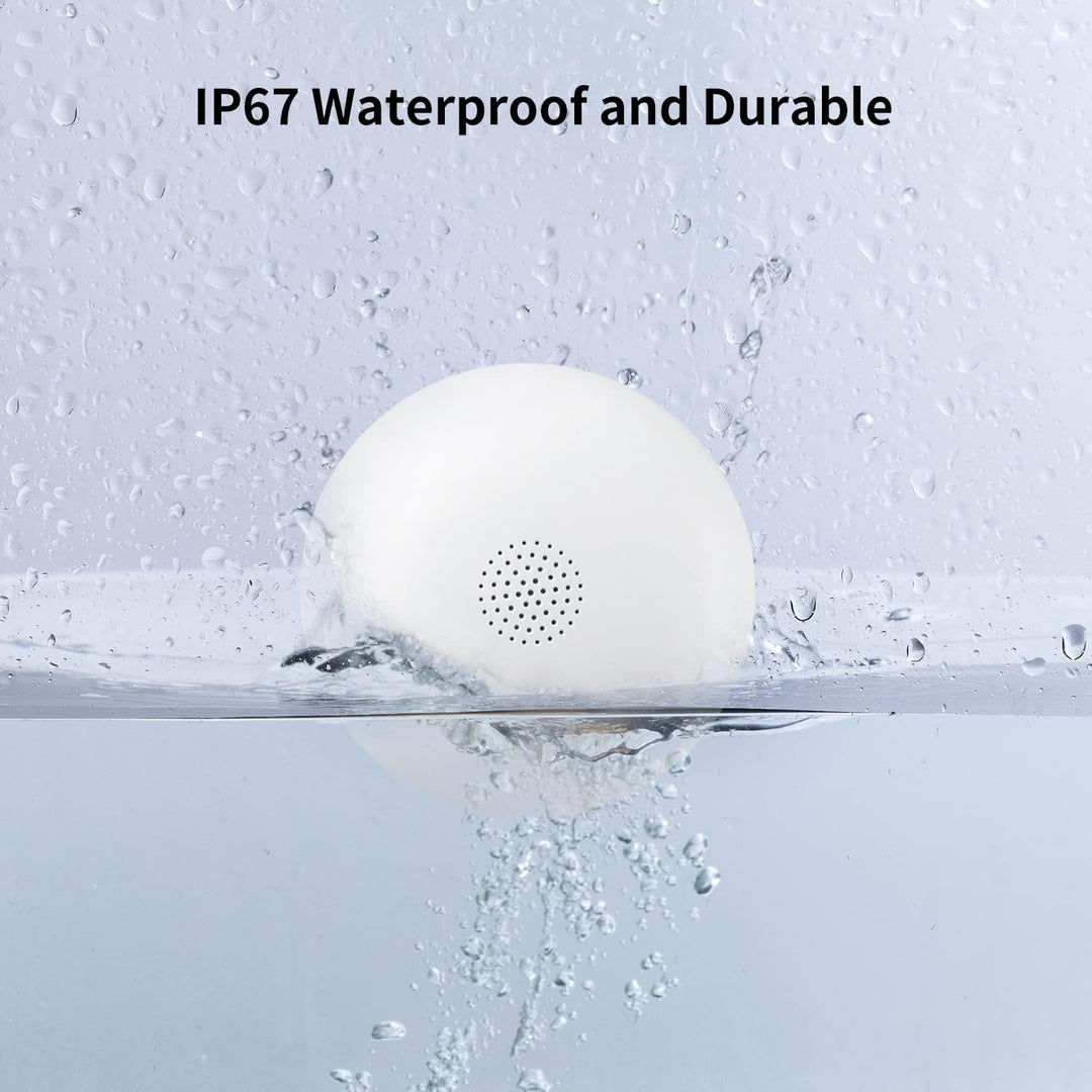 HEIMAN Wi-Fi Wasseralarm,WLAN Wassermelder mit Batterie,Smart Wassersensor,75 dB WiFi-2.4Ghz für Küc