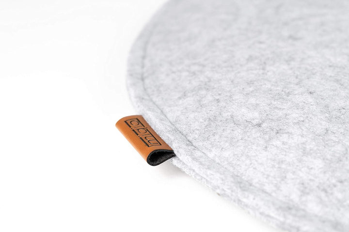 MIQIO Design Sitzkissen Rund aus Filz ø35 cm | 4er Set | Waschbare Stuhlkissen rutschfest | Gemütlic