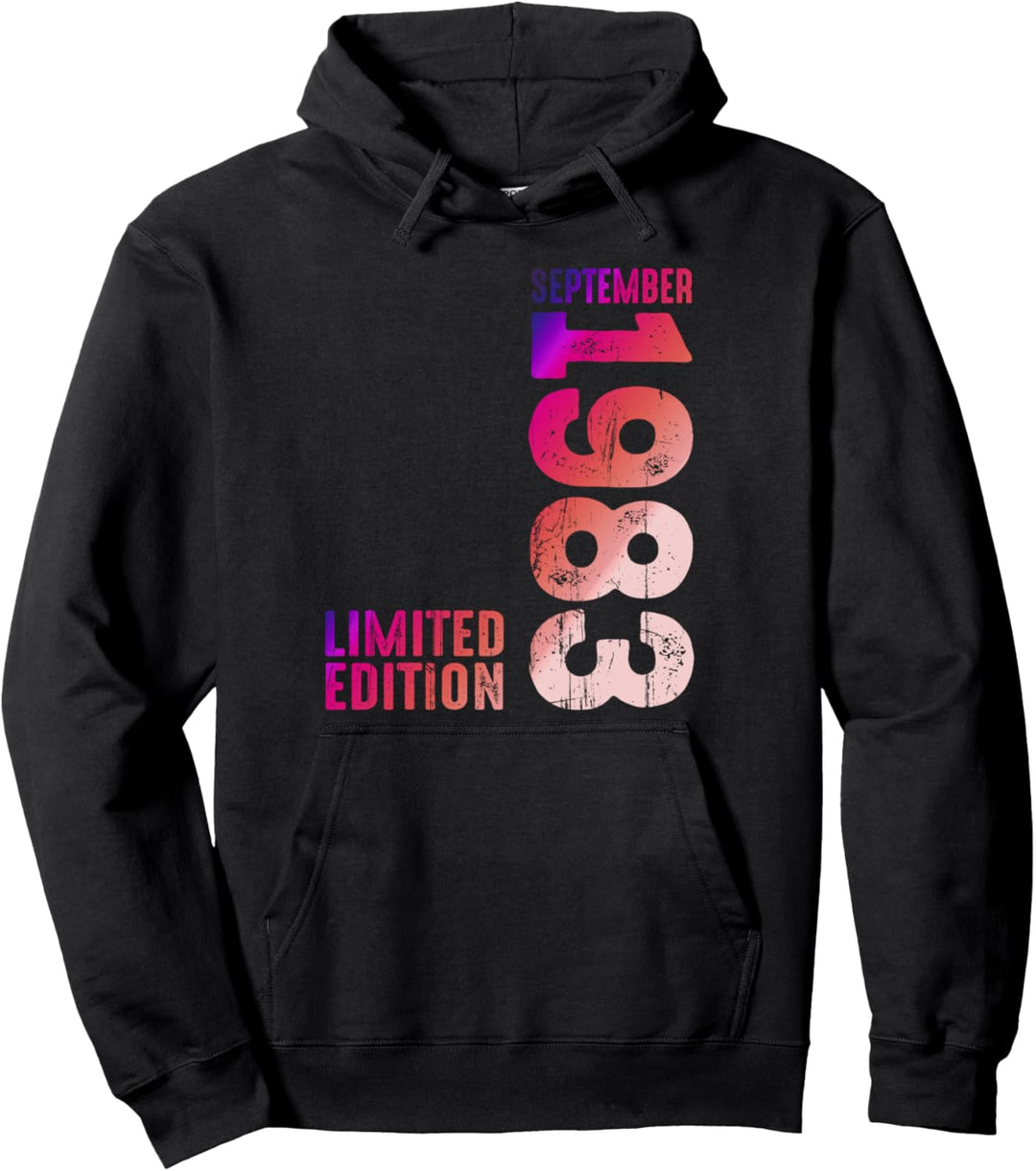 Jahr 1983 Monat September 1983 Retro 1983 Jahrgang 1983 Pullover Hoodie