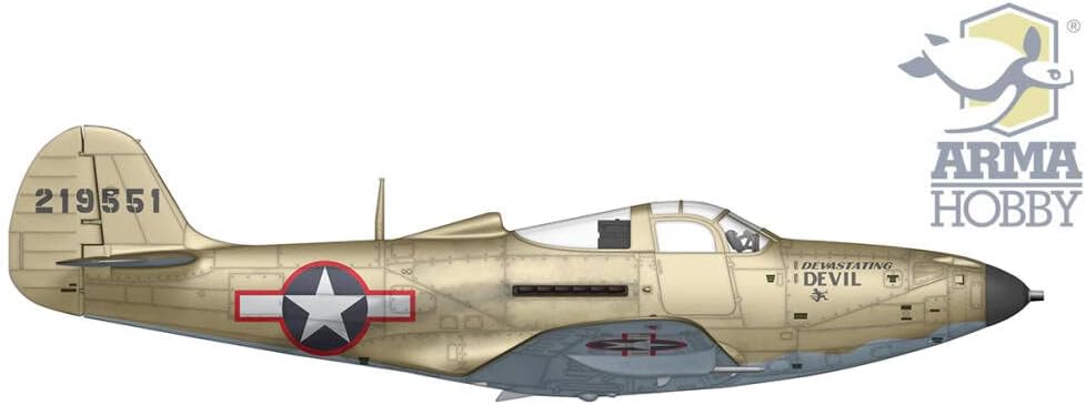 Assembly Model kit Made from Plastic P-39Q Airacobra (70055) in Scale 1/72