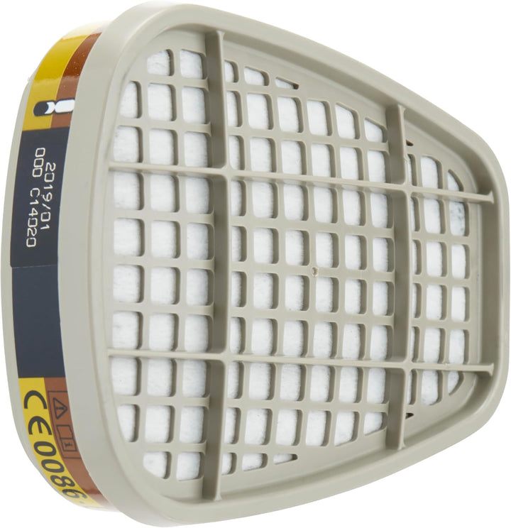 3M 6075, A1 Filter, gegen organische/anorganische und saure Gase/Dämpfe (8-er Pack) Single, Single