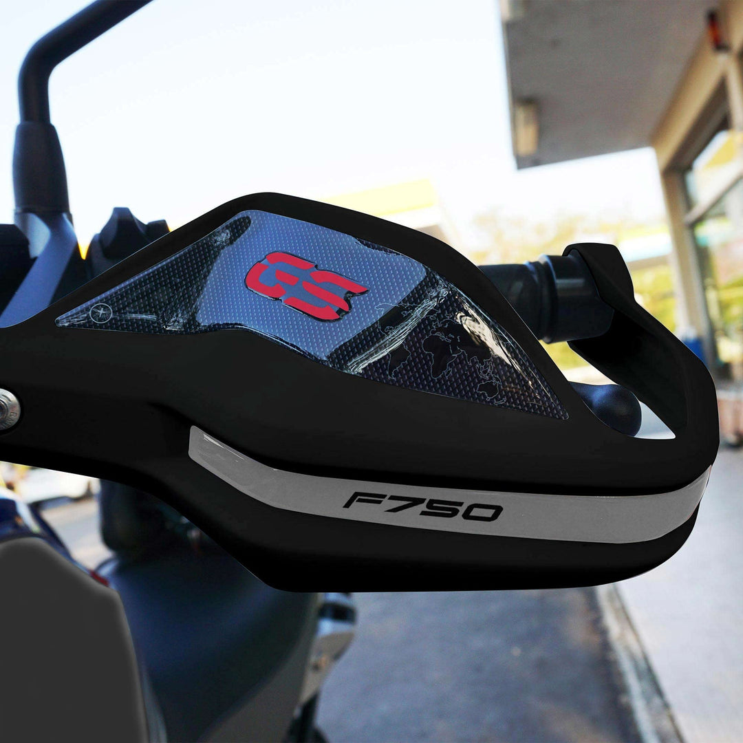LABELBIKE 3D Aufkleber Motorrad Handschützer kompatibel mit BMW | F750 GS 2018-2022, Harzschutz, Kra