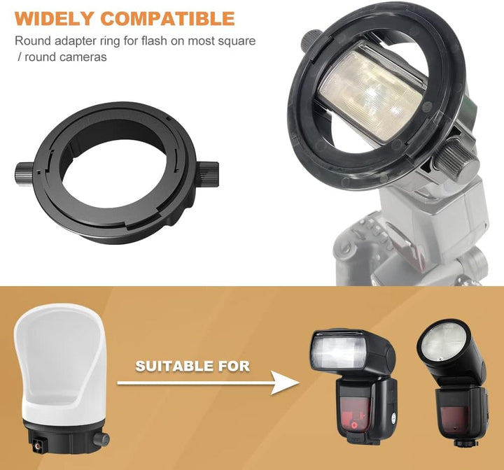 Fotografie Beleuchtung Blitz Diffusor Set, LENSGO Professional Flash Kit Modifier Bundle Diffusion D