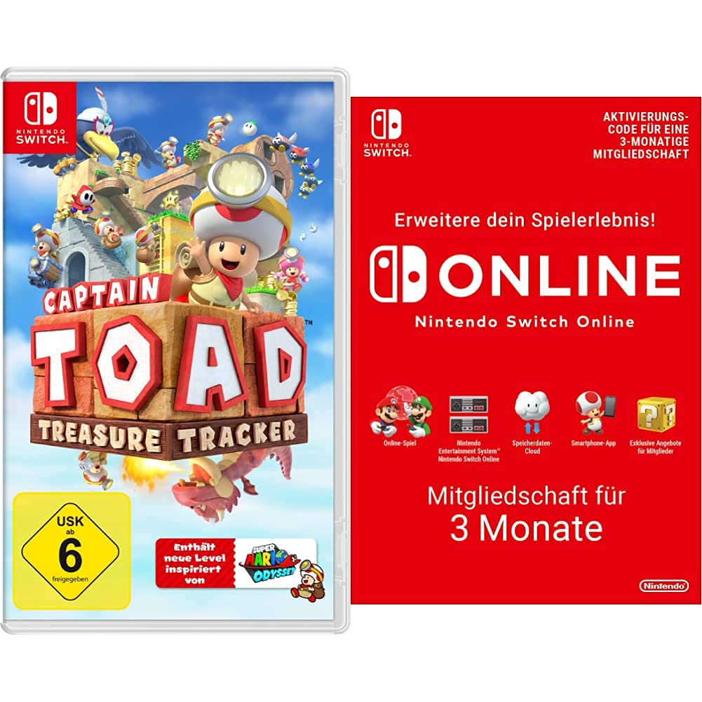 Captain Toad: Treasure Tracker - [Nintendo Switch] & Switch Online Mitgliedschaft - 3 Monate | Switc
