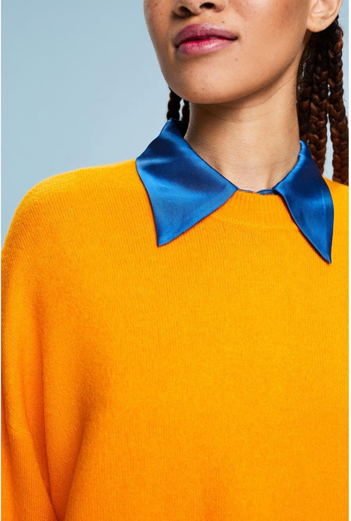 ESPRIT Damen Pullover XS 834/Golden Orange 5, XS 834/Golden Orange 5