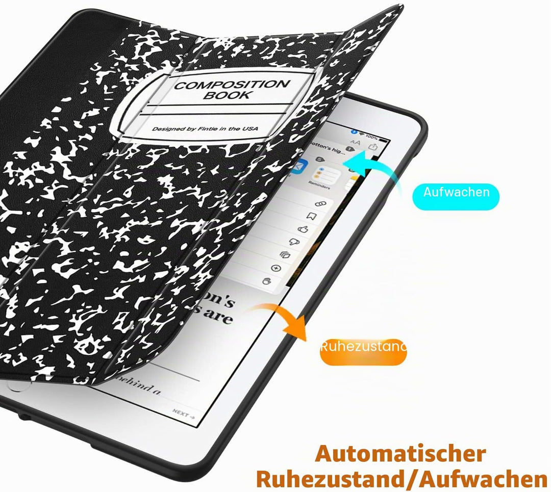 Fintie SlimShell-Schutzhülle für iPad 8. Generation 2020 und 7. Generation 2019, 10,2 Zoll. Mit eing