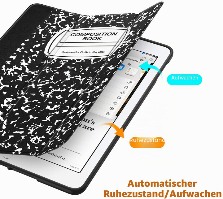 Fintie SlimShell-Schutzhülle für iPad 8. Generation 2020 und 7. Generation 2019, 10,2 Zoll. Mit eing